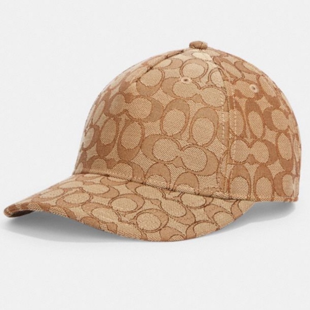 SIGNATURE JACQUARD BASEBALL HAT
Color: KHAKI
Size: XS/S new with tags